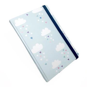 Caderno Sketchbook – Nuvem de Corações